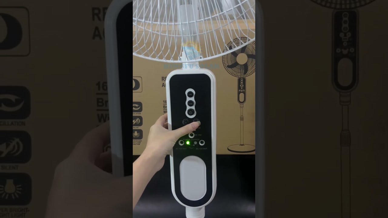 Video Quạt Năng Lượng Mặt Trời Không Chổi Than SOLAR FAN DC